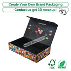 Custom Rigid Magnetic Box with Matte Black Finish | Luxury Packaging OEM Wholesale