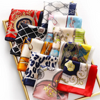 Personalized Silk Satin Scarves | 2-Piece MOQ & 3-7 Day Lead Time | 46 Colors | OEM Manufacture