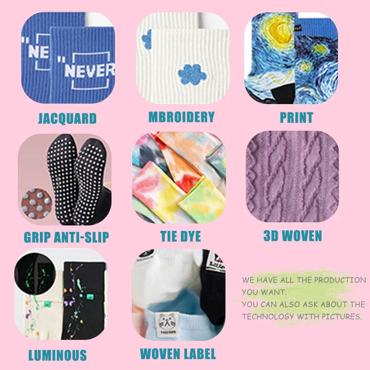 Custom Embroidered Cotton Socks | No MOQ & 7-Day Lead Time | Crew/Ankle/Knee/Tube | Team Sports