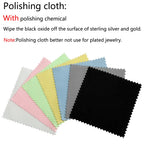 Custom Microfiber Suede Jewelry Cleaning Cloth with Logo | MOQ 100