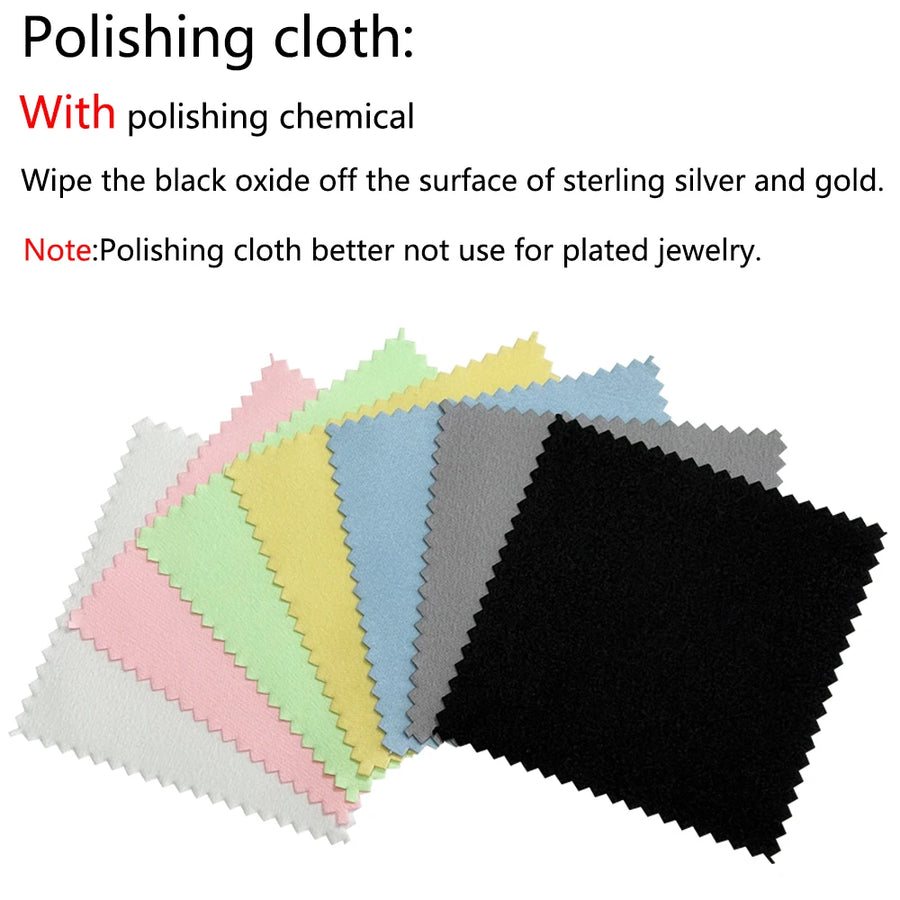 Custom Microfiber Suede Jewelry Cleaning Cloth with Logo | MOQ 100