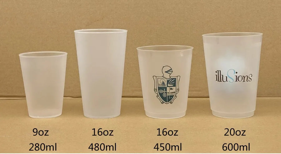 Custom 16oz Reusable Plastic Stadium Cups with Your Logo