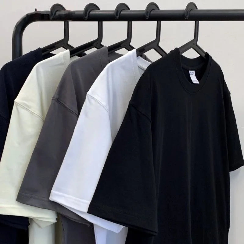 Men’s Oversized Cotton T-Shirts (180 GSM, Custom Logo Ready)