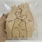 Personalized Wooden Bear Puzzle | FSC-Certified Custom Engraved Gift | Bulk Corporate