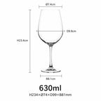 Vintage Crystal Wine Glasses: 500 MOQ, 14-Day Lead, LFGB Certified | Custom 500-1000ml Goblets