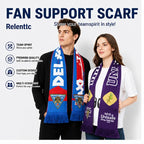 Custom Jacquard Fan Scarves | 100-Piece MOQ & 15-Day Lead Time | Team Logo & Slogan | Sports