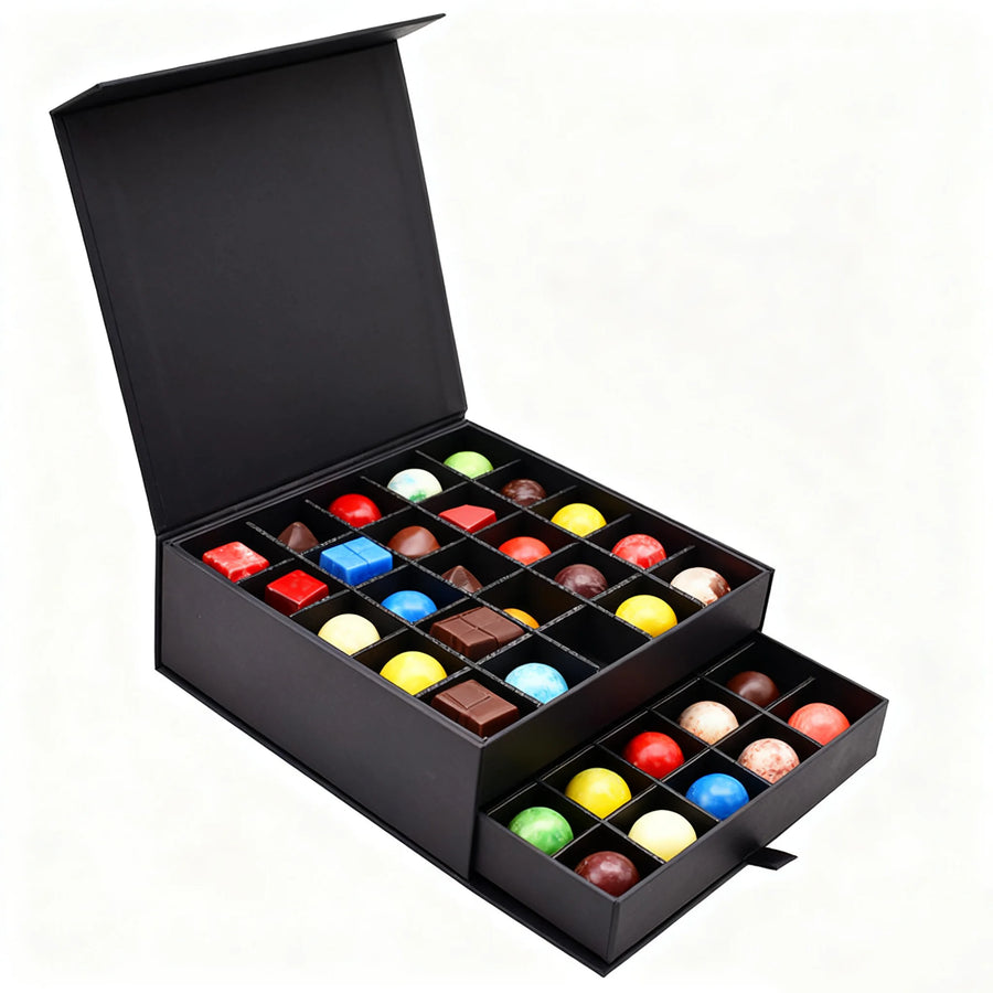 Custom Snack Drawer Gift Boxes with Embossed Logo | MOQ 500