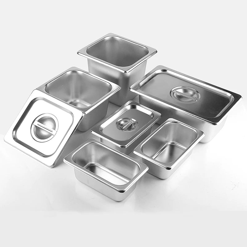 Stainless Steel GN Food Pan | 12 MOQ | Mirror Polish | Hotel Buffet