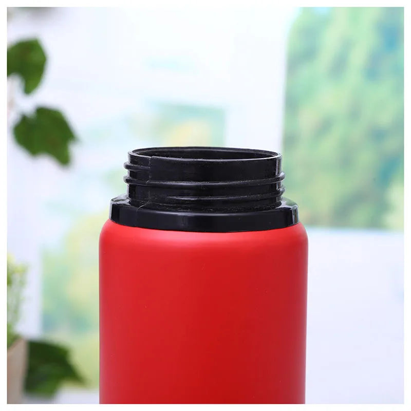 Custom Aluminum Sport Water Bottle 600ml / 750ml with Handle Lid for Logo Branding