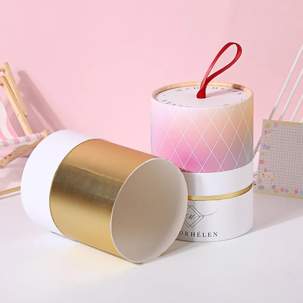 Custom Biodegradable Cylinder Box Wholesale | Recycled Cardboard 500 MOQ