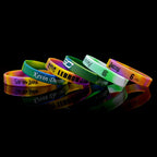 Custom Silicone Wristbands | Embossed | MOQ 100