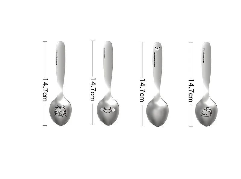 304 Stainless Steel Kids Plate — 100 MOQ, Divided Animal Shape
