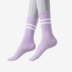 Custom Embroidered Anti-Slip Yoga Socks | Women's Grip Socks with Logo | Premium Studio Retail