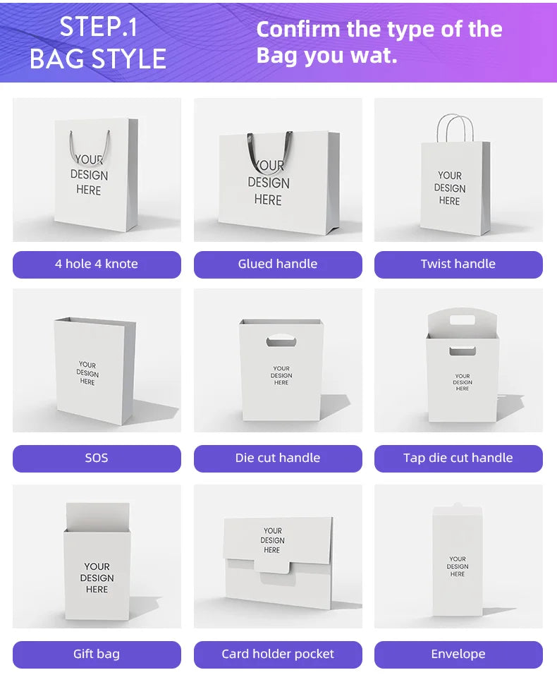 Custom Luxury Embossed Paper Bags | Gold Stamping Shopping Bags | Bulk