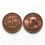 Custom 3D Relief Commemorative Coin | Bronze Metal Souvenir