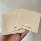 Custom Jewelry Display Cards & Hang Tags with Logo — Paper, Kraft, Foil Stamping