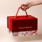 Custom Gift Boxes with Handle | Bulk MOQ 100 pcs