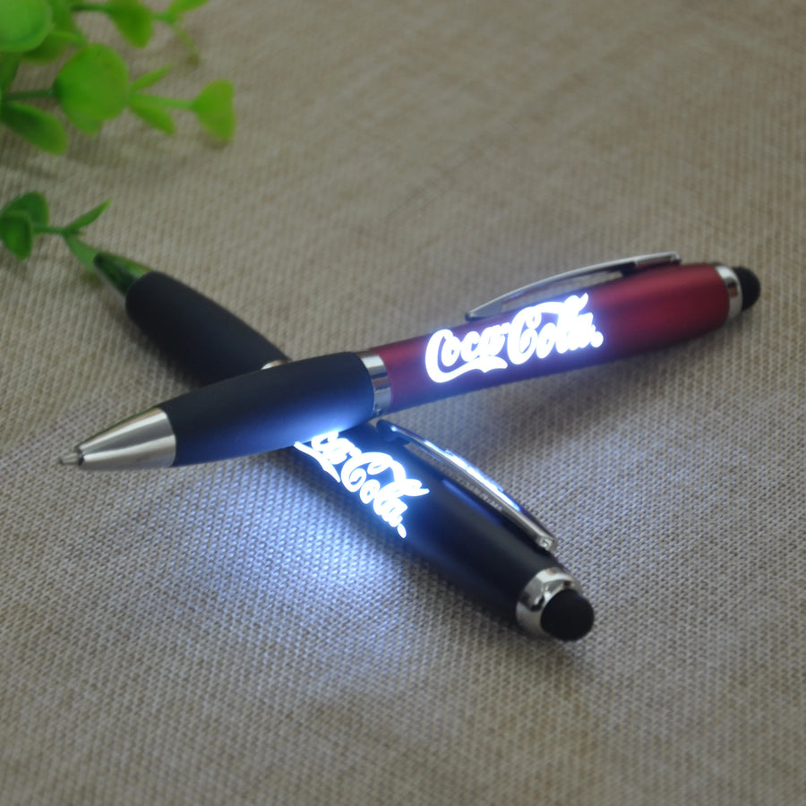 Custom LED Light Up Stylus Pen with Logo | MOQ 50 Promotional