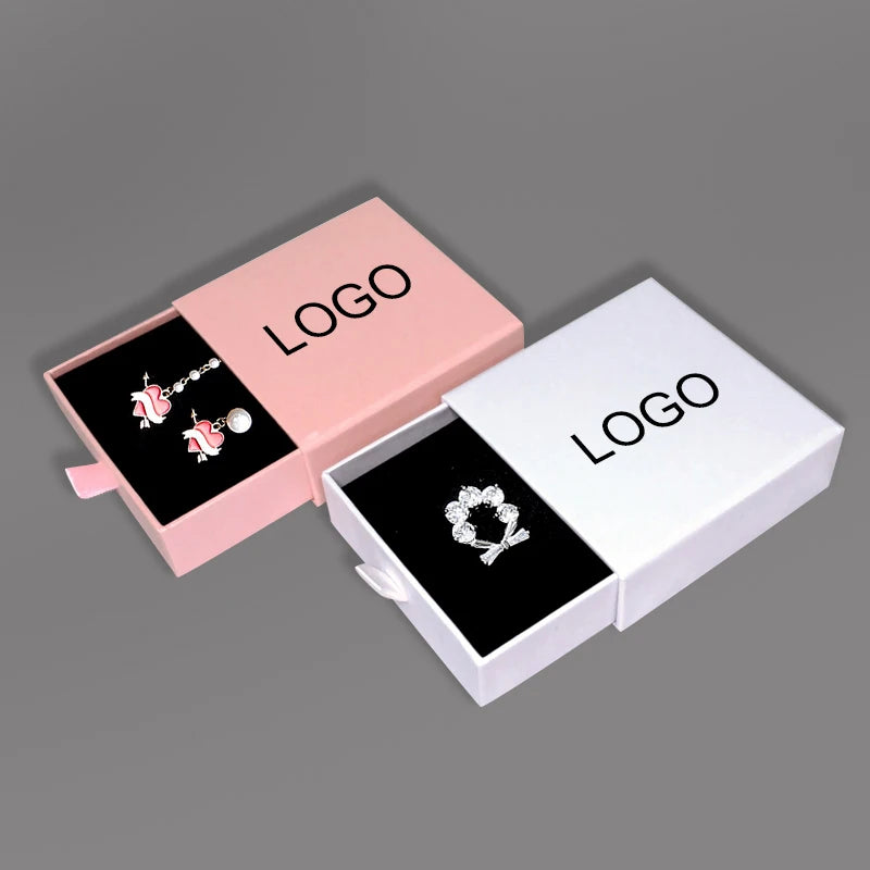 Custom Jewelry Box Wholesale | Eco-Friendly Paper 200 MOQ Embossed Logo