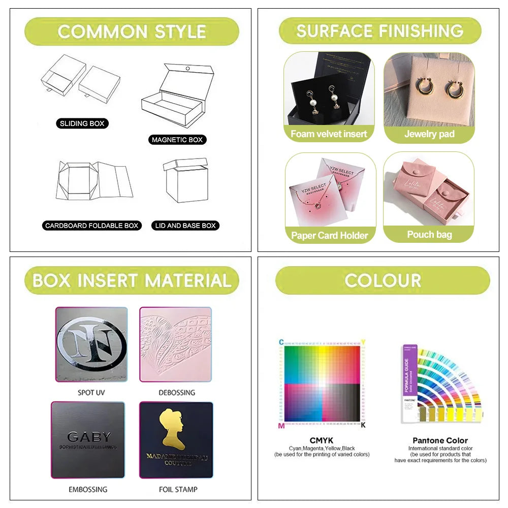 Custom Minimalist Cardboard Jewelry Box with Embossing | MOQ 500
