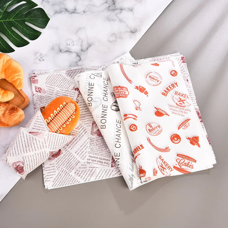 Custom Food-Grade Greaseproof Paper: 30K MOQ, 7-Day Lead, 35-45gsm | Burger & Sandwich Wrapping