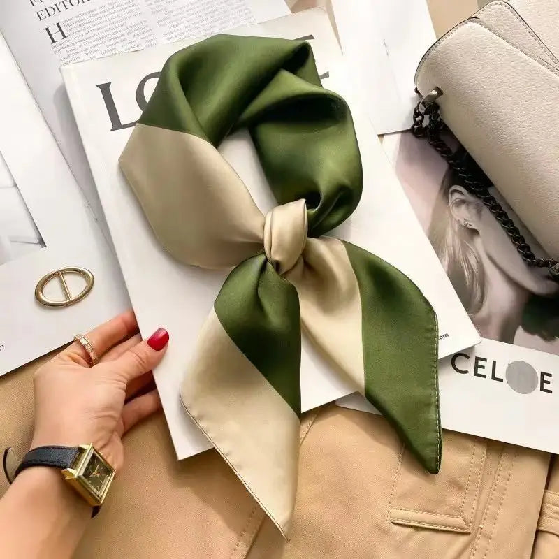 Luxury Satin Square Bandana | 55x55cm | Custom Digital Print | 50 MOQ | Gift