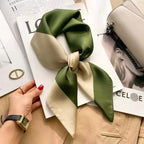 Luxury Satin Square Bandana | 55x55cm | Custom Digital Print | 50 MOQ | Gift