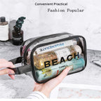 Custom PVC Cosmetic Bag with Logo | Wholesale Waterproof Travel Makeup Pouch