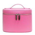 PU Leather Travel Makeup Bag | Custom Logo | 50 MOQ | Double Zipper