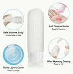 90ml Silicone Travel Bottles | TSA-Approved Leak-Proof Set