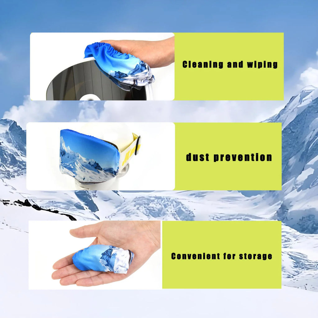 Custom Logo Ski Goggle Cover Sleeve | Spandex Microfiber
