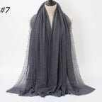 Wholesale Polyester Scarves: 105 Colors, 10-Day Lead, 90x180cm | Spring/Summer Women's Fashion
