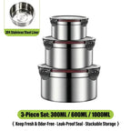 304/316 Stainless Steel Food Storage Container | 100 MOQ | Leak-Proof