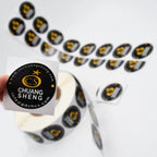 Custom Round Label Stickers with Logo | Waterproof PVC Bulk MOQ 100