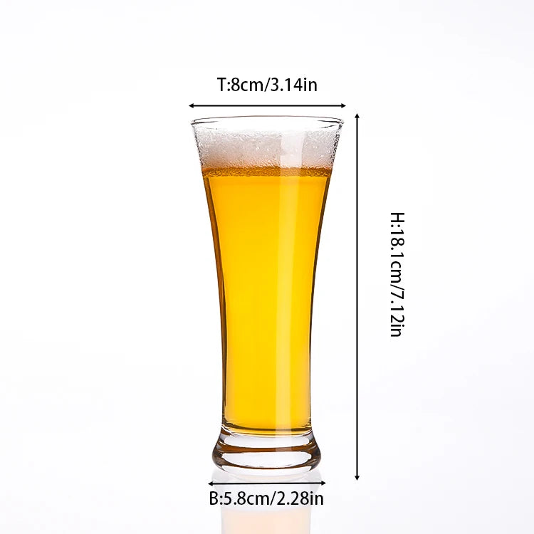 Custom Hand Blown Crystal Beer Mugs Wholesale | Logo Pint Glasses 48 MOQ