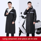Custom Reflective Motorcycle Raincoat | 500 Pcs MOQ Heavy-Duty Oxford Cloth