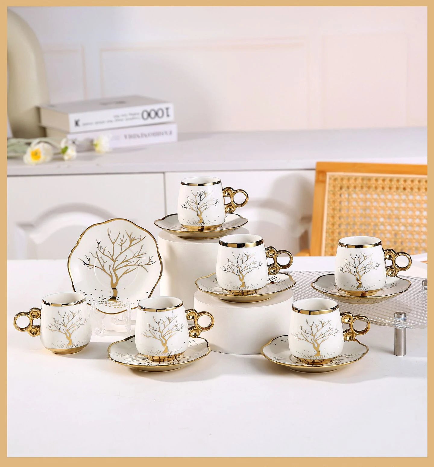 Custom Ceramic Coffee Cup Set — 31-Day Lead, Gift Box, OEM/ODM