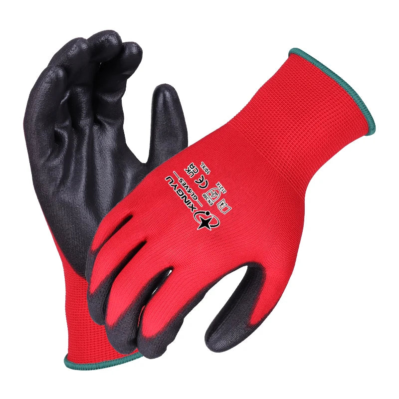 Custom EN388 Work Gloves with Logo – 13 Gauge Cut-Resistant Gloves for Industrial Safety