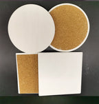 Custom Ceramic Coasters with Cork Base | Sublimation Print MOQ 100