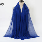 Wholesale Polyester Scarves: 105 Colors, 10-Day Lead, 90x180cm | Spring/Summer Women's Fashion