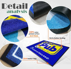 Custom Machine Made Nylon Floor Mat: Chromojet Print, Nitrile Rubber Backing