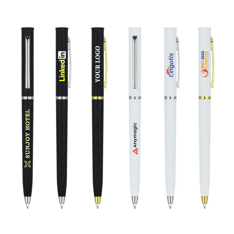 Custom Ballpoint Pens with Logo – 100 MOQ, UV Printing, 6g