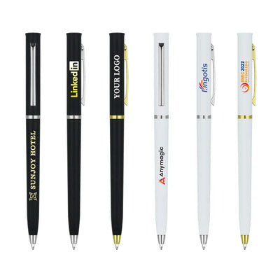 Custom Ballpoint Pens with Logo – 100 MOQ, UV Printing, 6g
