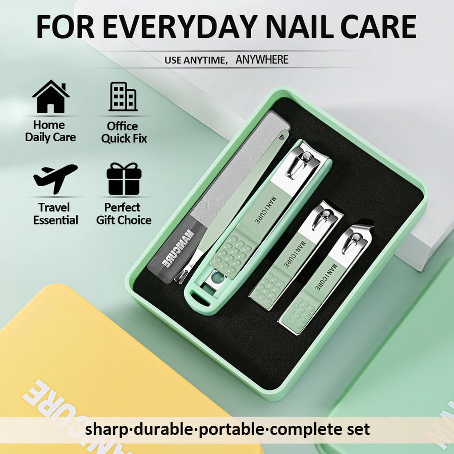 Custom Stainless Steel Manicure Set | Gift Box | MOQ 3 Sets