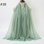 Wholesale Polyester Scarves: 105 Colors, 10-Day Lead, 90x180cm | Spring/Summer Women's Fashion