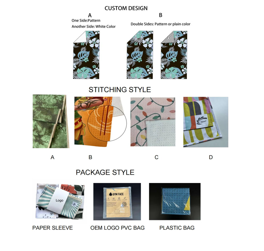 Super Absorbent Microfiber Kitchen Towel | 390gsm | Custom Sublimation | 50 MOQ