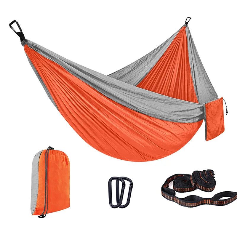 Custom 210T Parachute Nylon Hammock with Logo | 200kg Capacity, 1 MOQ, Camping