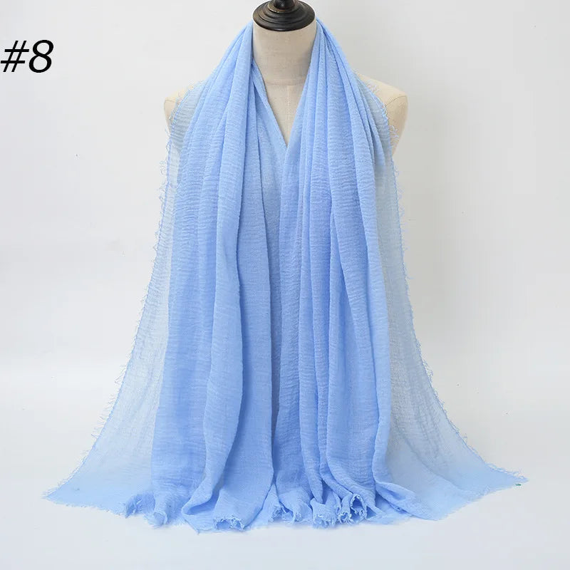 Wholesale Polyester Scarves: 105 Colors, 10-Day Lead, 90x180cm | Spring/Summer Women's Fashion