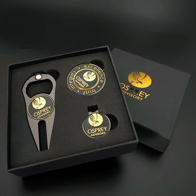 Custom Golf Ball Markers with Logo – 3-in-1 Divot Tool & Hat Clip