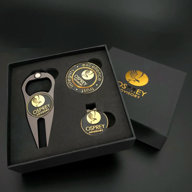 Custom Golf Ball Markers with Logo – 3-in-1 Divot Tool & Hat Clip
